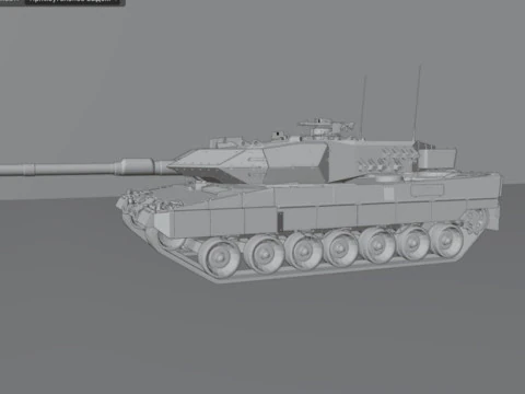 Leopard 2A6 3D Model