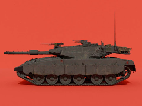 Merkava Siman 3 Bet Baz 3D Model
