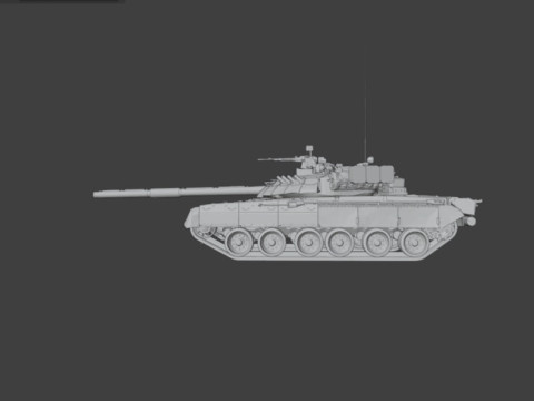 T-80 3D 模型