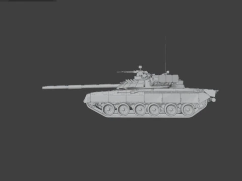 T-80 3D Model