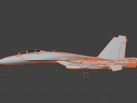 SU-33 3D 模型