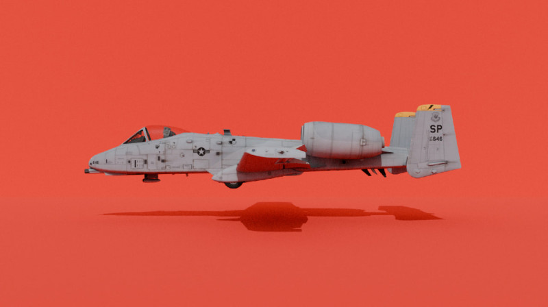 A-10C Thunderbolt II Modello 3D .c4d .max .obj .3ds .fbx .stl .blend