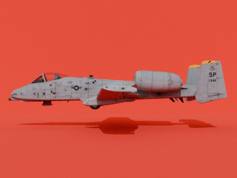 A-10C Thunderbolt II Modello 3D