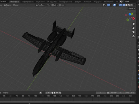 A-10C Thunderbolt II Modello 3D