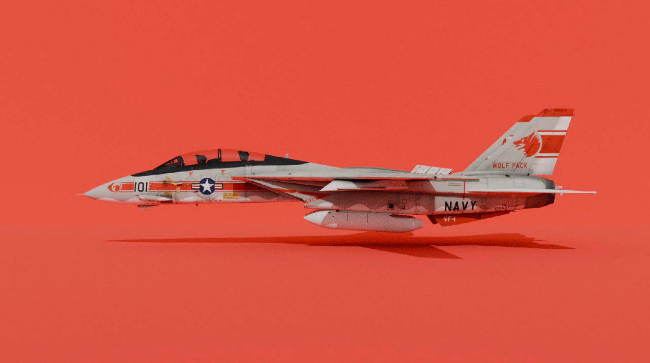 F-14A Tomcat Early 3D Model .c4d .max .obj .3ds .fbx .stl .blend