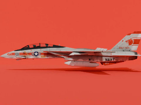 F-14A Tomcat cedo Modelo 3D