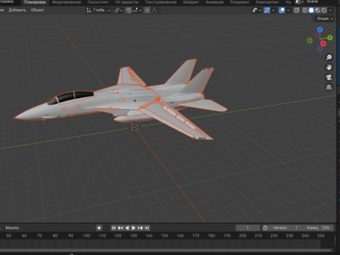 F-14A Tomcat Early 3D Model