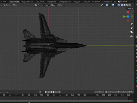 F-14A Tomcat Early 3D Model