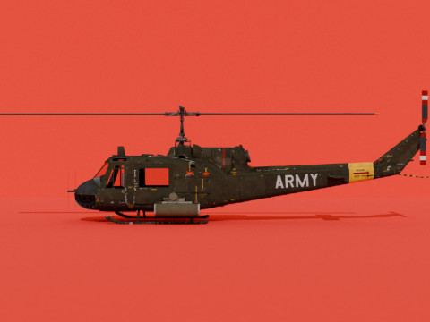 UH-1B 3D 模型
