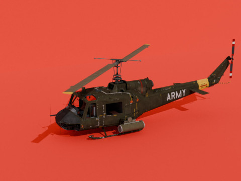 UH-1B Modello 3D