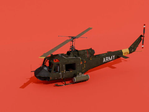 UH-1B 3D Model