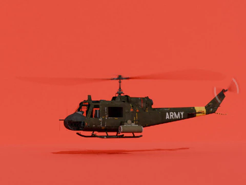 UH-1B 3D Model