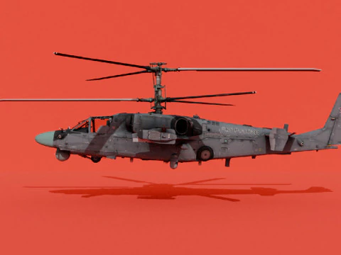 Ка-52 Аллигатор 3D Модель