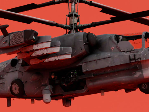 Ka-52 alligator 3D Model