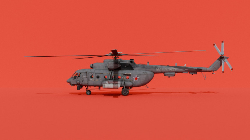 Mi-8AMTSh-VN Model 3D .c4d .max .obj .3ds .fbx .stl .blend