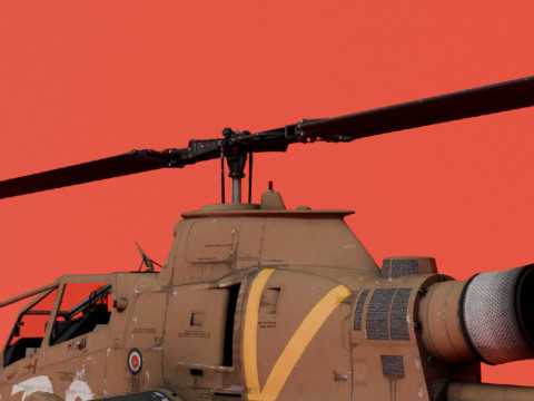 AH-1F Tzefa D-E Model 3D