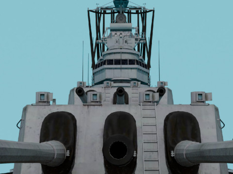 USS Pittsburgh CA-72 3D Model