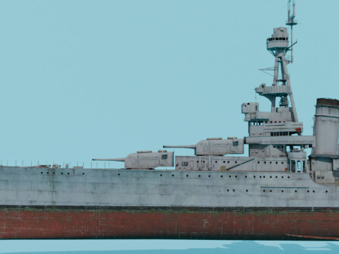 USS Northampton CA-26 3D 模型