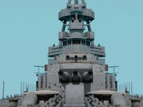USS Northampton CA-26 3D Model