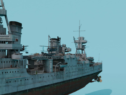 USS Northampton CA-26 3D 模型