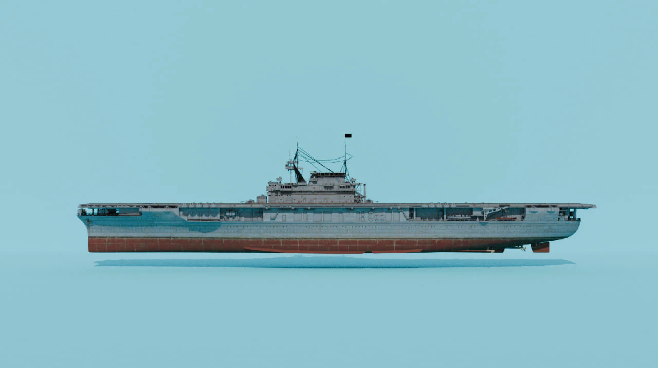 USS Enterprise 3D Model .c4d .max .obj .3ds .fbx .stl .blend 