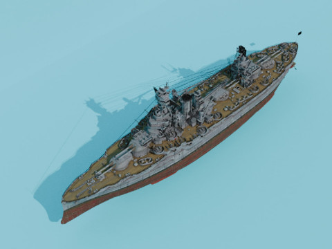 USS Texas Modelo 3D