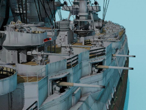 USS Texas Modelo 3D