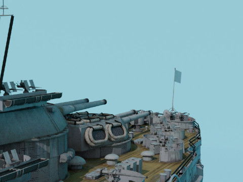 USS Texas Modelo 3D
