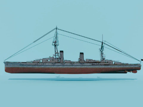 日本海軍山城 3Dモデル