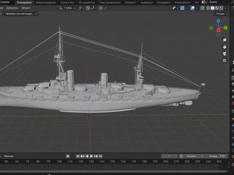 IJN Yamashiro 3D Model