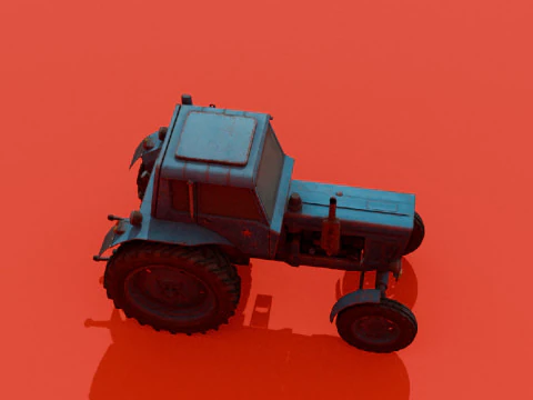 Traktor B-80 3D Model