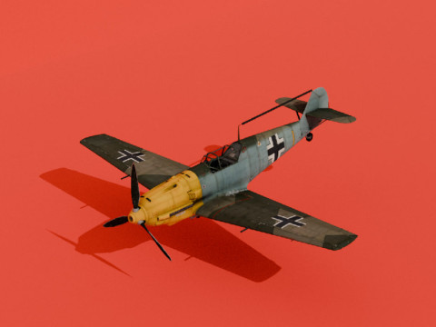Bf 109 E-3 3D Model