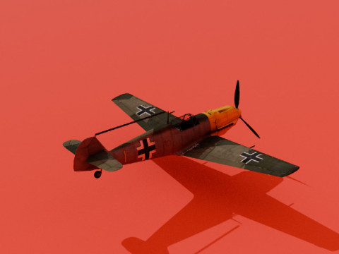 Bf 109 E-3 3D Model