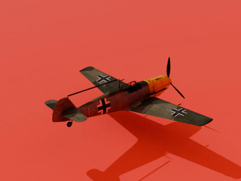 Bf 109 E-3 3D Model