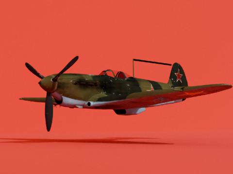 Yak-1B 3D Модель
