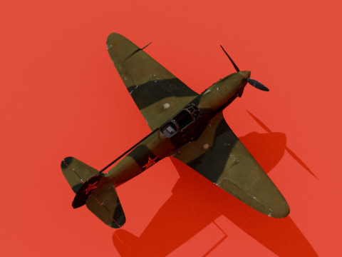 Yak-1B 3D Модель