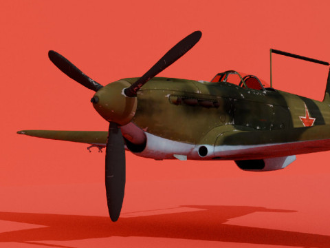 Yak-1B 3D Модель