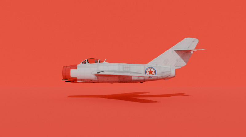 MiG-15 3D 模型 .c4d .max .obj .3ds .fbx .stl .blend