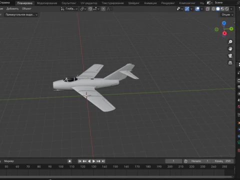 MiG-15 3D Model