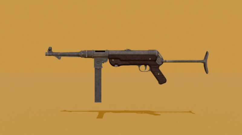 MP 38 Model 3D .c4d .max .obj .3ds .fbx .stl .blend