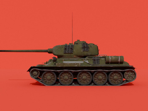 Discount 3 days T-34-85 3D Model