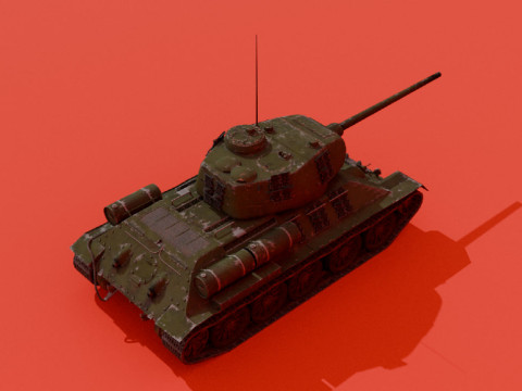 T-34-85 Modelo 3D