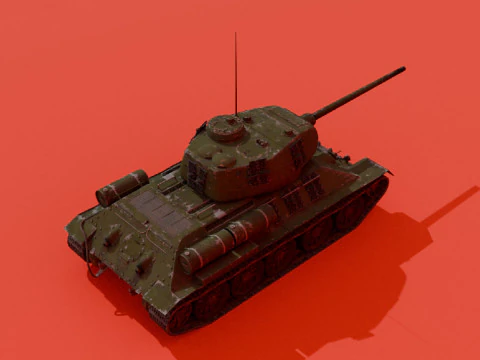 T-34-85 3D Model