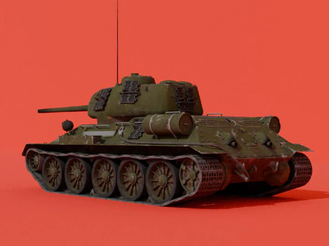T-34-85 3D Model