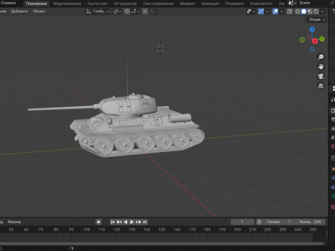 T-34-85 Modelo 3D
