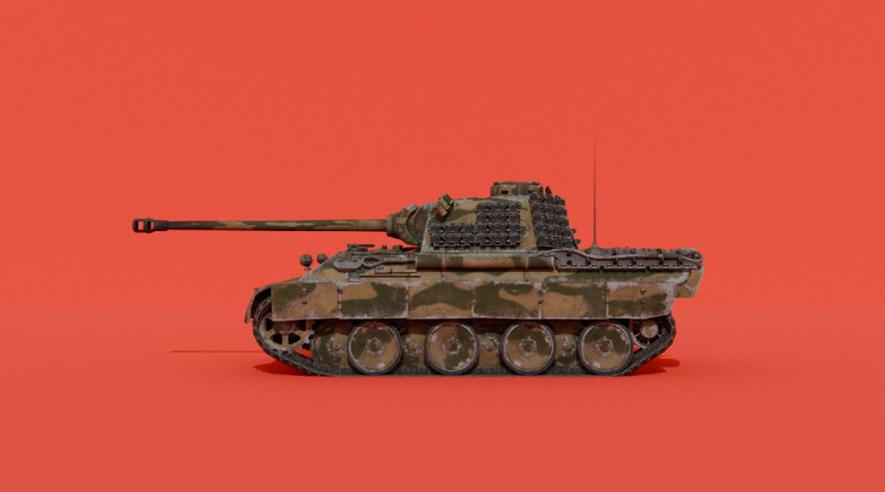 Discount 1 days Panther Ausf D 3D 模型 .c4d .max .obj .3ds .fbx .stl .blend