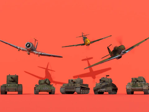 第二次世界大戦パック 3Dモデル