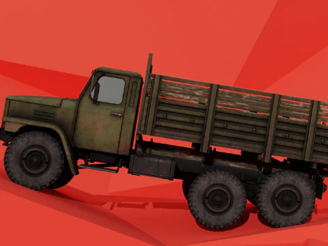 C-EQ2081 Military Truck 3D Model
