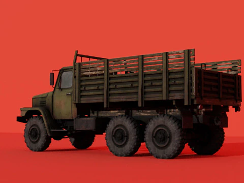 C-EQ2081 Military Truck 3D Model