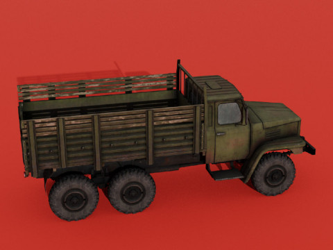 C-EQ2081 Military Truck Modello 3D